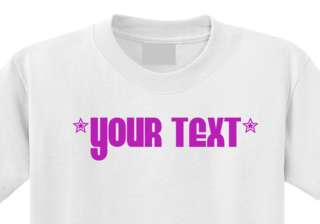 Custom Text Shirt S M L XL 2XL 3XL All Colors Personalized Customized 