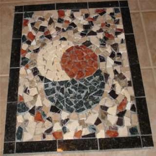 HOW TO CREATE MOSAIC MARBLE TILE MEDALLIONS DECO BORDER  