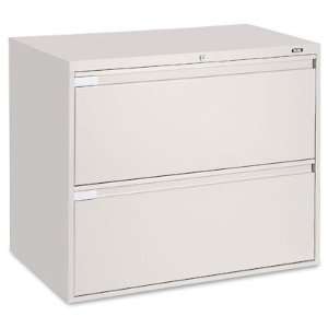  Lateral File Cabinet, 2 Drawer   Tan