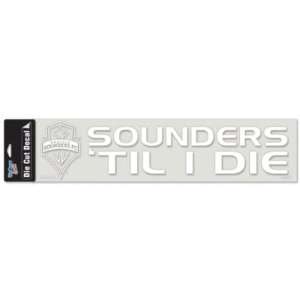  SEATTLE SOUNDERS OFFICIAL MLS LOGO DIE CUT DECAL: Sports 