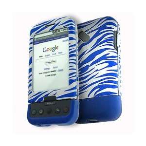  HTC T Mobile G1 Google Cell Phone Dark Blue Zebra Design 