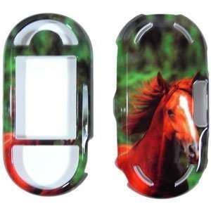  Green Forest with Brown Horse Stallion Design Snap On 