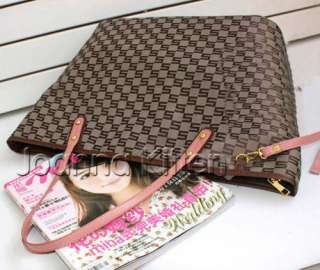Jacquard handbag large shoulder bag tote shopper purse  