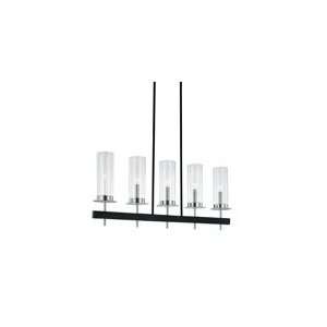 Tuxedo 5 Light Bar in Chrome/BlackModern Origins by Sonneman 4065.54