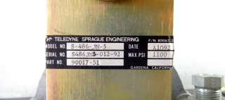 TELEDYNE SPRAGUE AIR AMPLIFIER BOOSTER PUMP S 86 JN 5  