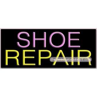 Shoe Repair Neon Sign (13H x 32L x 3D)