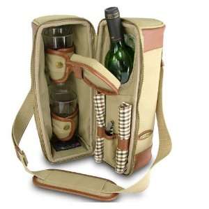 Wine Cellar Canvas Cooler Bag for Single Wine Bottle 