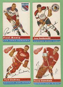 1954 55 Topps:#51 Ted Lindsay,Red Wings  