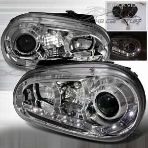  99 05 Volkswagen Golf R8 Style LED Projector Headlights 