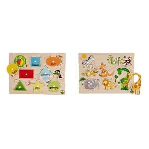  PBS Kids Shapes and Animals Puzzle Set: Toys & Games