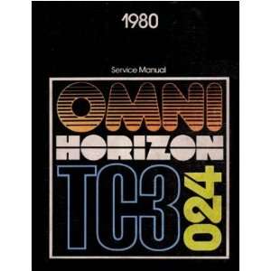   : 1980 OMNI HORIZON Shop Service Repair Manual Book: Everything Else