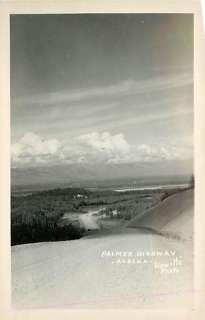 AK PALMER HIGHWAY BIRDS EYE VIEW REAL PHOTO R65271  