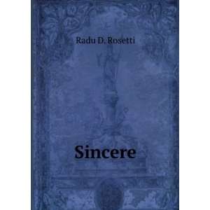  Sincere Poesi (Romanian Edition) Radu D. Rosetti Books