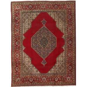 910 x 1310 Red Persian Hand Knotted Wool Tabriz Rug 