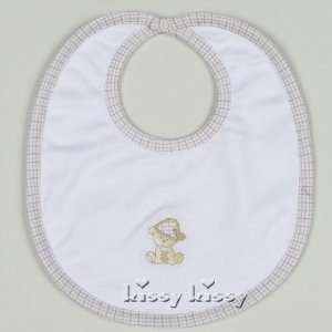  Kissy Kissy Tired Teddies Blue Reversible Bib Baby