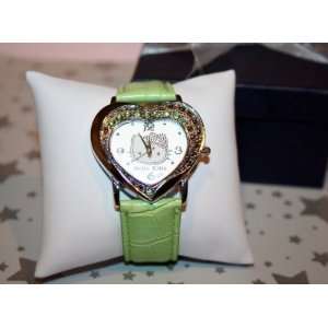   Watch in Green. Comes in Dark Blue Giftbox with the watch displayed on