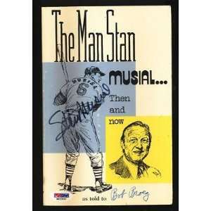  Man Stan Musial Signed Then and Now Book Bob Broeg   Autographed MLB 