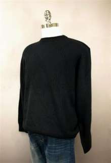   Gorgeous 4 Ply 100% Cashmere Black Crew Neck Sweater M NEW NWT  