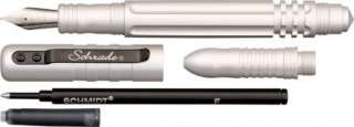 Schrade Tactical Pen Silver Tactical Fountain and Roller Pen  