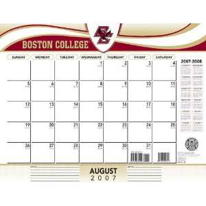  Boston College Eagles 2007 08 22 x 17 Academic Desk Calendar 
