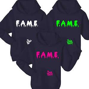 Chris Brown F.A.M.E. FAME Black Hoodie Hoody Top   All colours and 