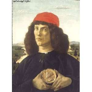   with the Medal of Cosimo il, By Botticelli Sandro 