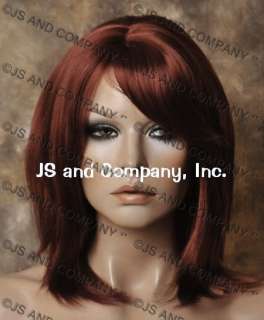 Wonderful straight layered Copper Red Salon Cut wig JSDD 130  