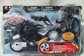 BLACK WOLF POWER RANGER ACTION FIGURE & SLIDE CYCLE  