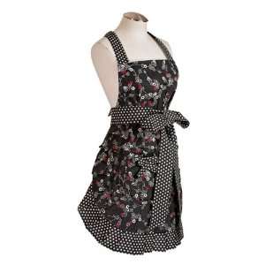  Spicy Aprons Spicy Red Flora & Polka Dot Apron Kitchen 