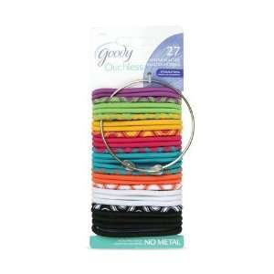  Goody Ouchless Mixed Thick Elastics, Assorted Colors (9 