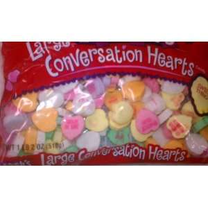 Brachs Large Conversation Sweet Hearts 18oz  Grocery 