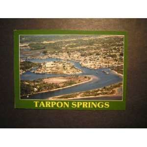  Aerial, Tarpon Springs, Florida FL 1980s Postcard: not 