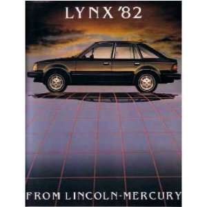    1982 MERCURY LYNX Sales Brochure Literature Book: Automotive