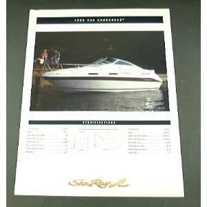  1995 95 SEA RAY 230 SUNDANCER Boat BROCHURE: Everything 