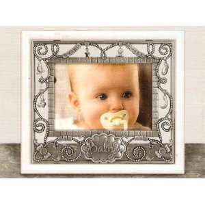  Malden Pewter and White Sweet Angel Baby Frame (3.5 x 5 