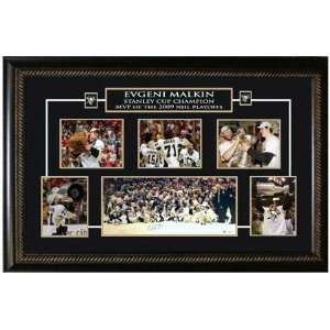 Evgeni Malkin Autographed Collage   Pittsburgh Penguins 2009 Stanley 