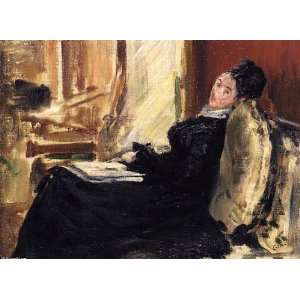   Edouard Manet   32 x 24 inches   Young Woman with Book