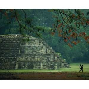 National Geographic, Mayan Pyramid at Copan, 16 x 20 Poster Print 