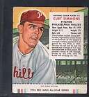 1954 Red Man Chewing Tobacco card 12 Curt Simmons No TAB EX MT  