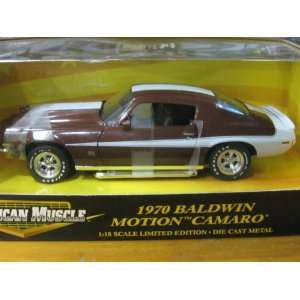  1970 Baldwin Motion Camaro in Marron & White Diecast 118 