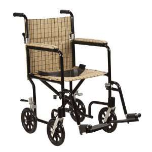   Fly Weight Transport Chair, 17 Inch, Tan Plaid