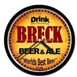  BRECK beer and ale cerveza wall clock: Everything Else