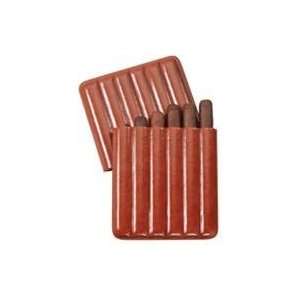  Visol VCASE109A Breis 6 Cigar Leather Travel Case