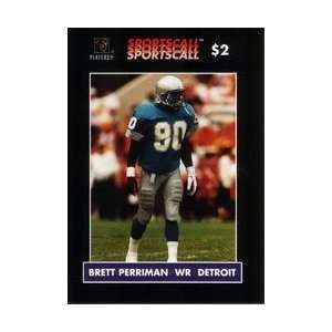 Collectible Phone Card $2. Brett Perriman (WR Detroit Lions Football 