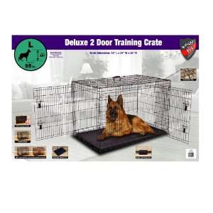   Pet 42 Inch Deluxe Heavy Gage Metal 2 Door Dog Crate