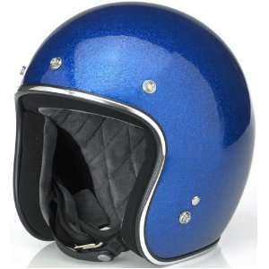  X Large Biltwell Hustler DOT Approved Helmet   Cobalt Blue 