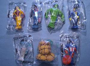 Taco Bell 2001 Marvel Action Heroes   Complete Set of 7 MIP  