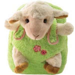  Kids Green Backpack With Lamb Stuffie  Affordable Gift for 