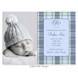  Take Note Designs Digital Photo Birth Announcements 