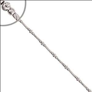   Sparkly Diacut Disco Bead and Bar Chain Bracelet 2.5mm Wide Jewelry